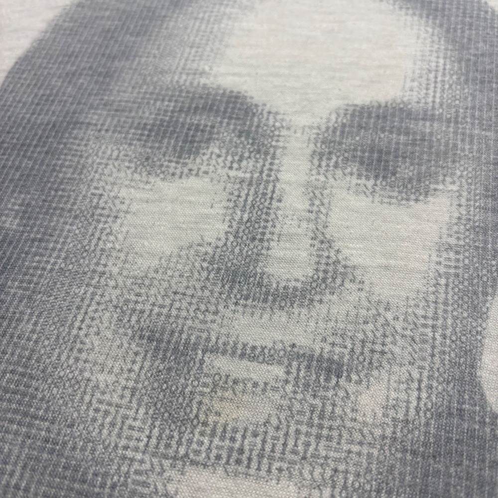 Vintage 70s Obscure Photograph Print Ringer T-Shirt White Navy Blue 50/50 Sz L - Picture 3 of 6